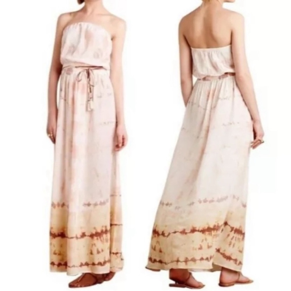 NWT Gypsy by Anthropologie Boho Tie Dye Maxi dress size medium